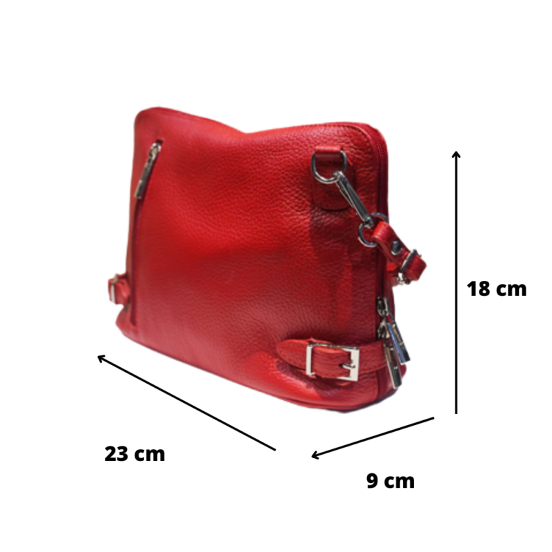 Dimensions petit sac à main en cuir vachette grainé rouge hermes Dimensions : Hauteur : 18 cm Longueur : 23 cm Largeur : 9 cm
