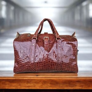 sac de voyage cuir marron