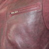 Blouson en Cuir craquelé Rouge "Milano" Homme – Image 5