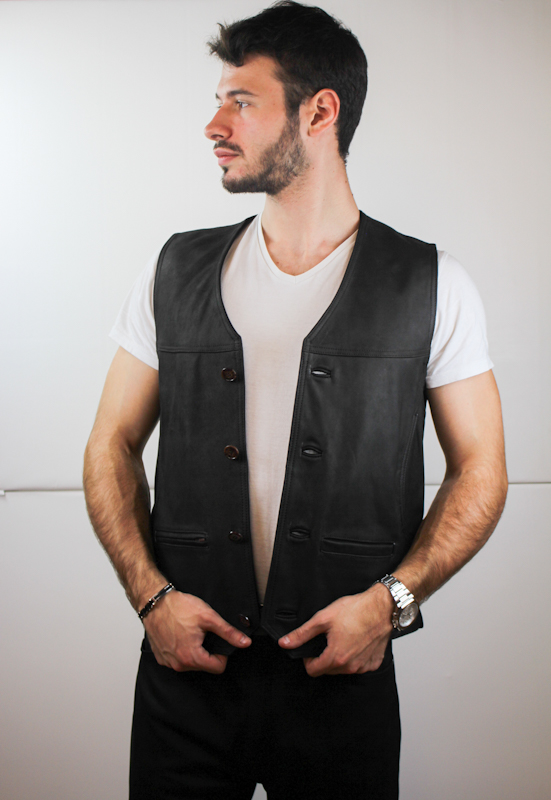 gilet nubuck homme