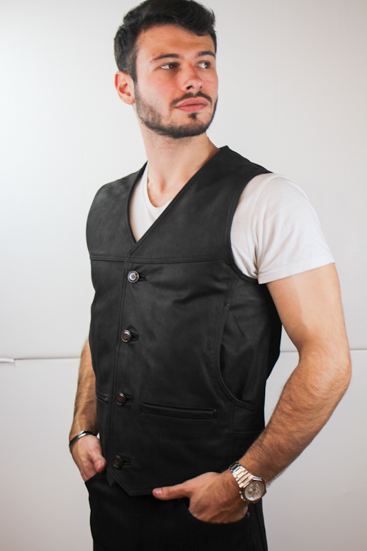 gilet nubuck homme