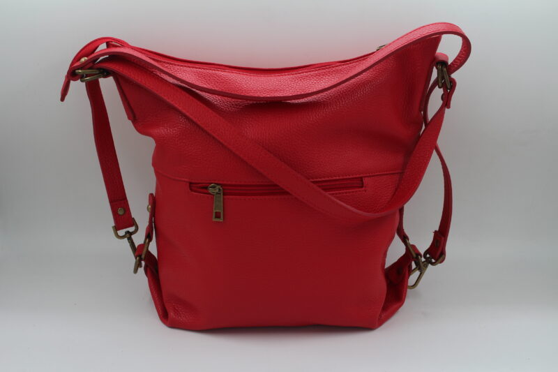 Sac en cuir vachette rouge – Image 2