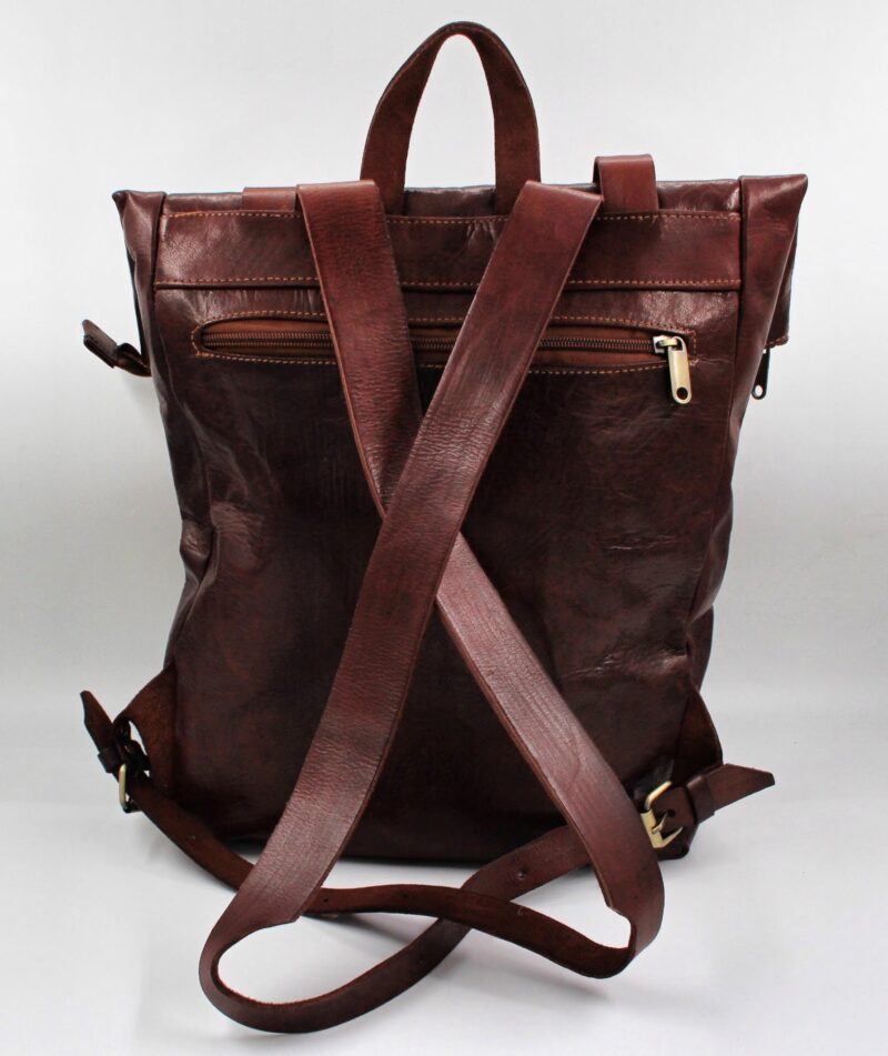 Sac à dos marron foncé – Image 3