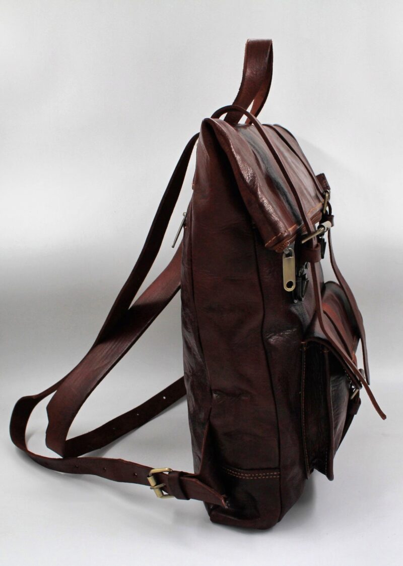 Sac à dos marron foncé – Image 2