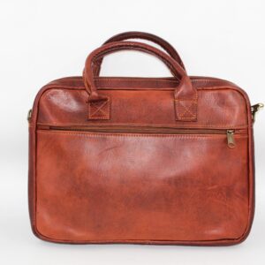 Sacoche en cuir marron