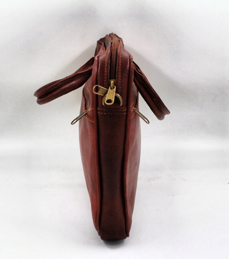 Sacoche en cuir marron – Image 3