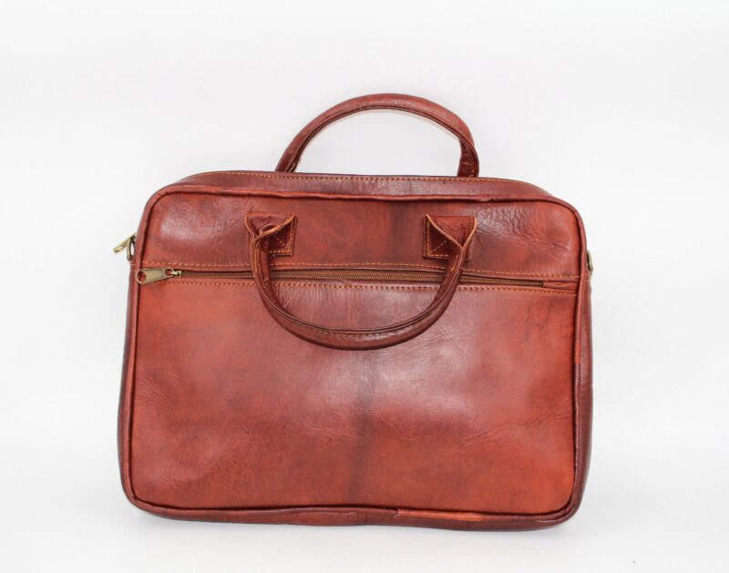 Sacoche en cuir marron – Image 2