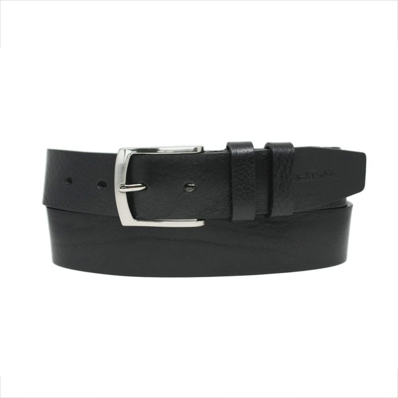 ceinture en cuir noir large