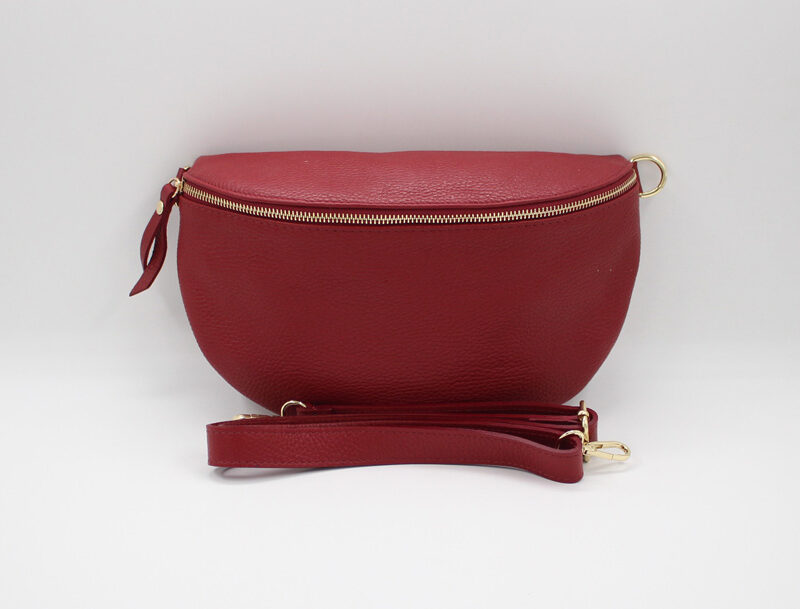 Banane en cuir rouge hermes