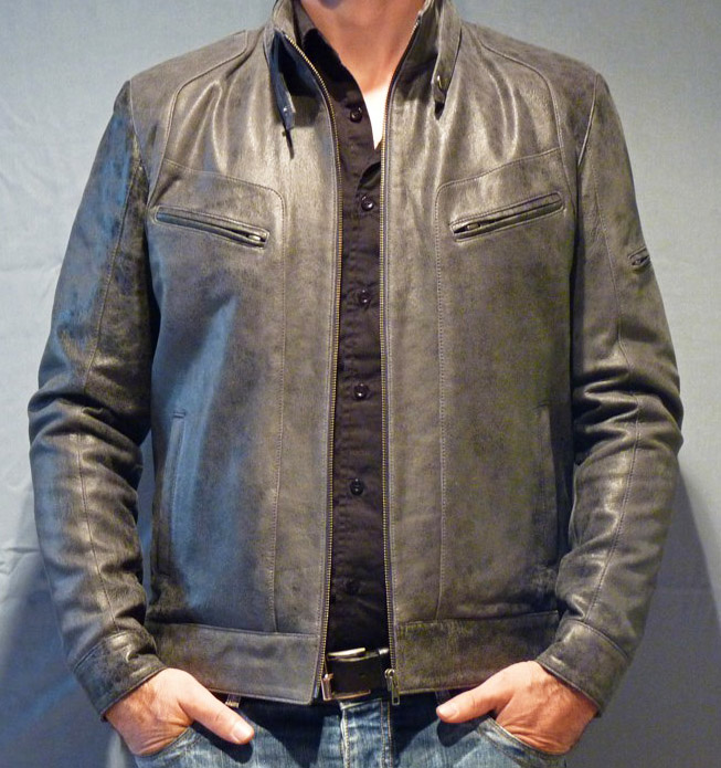 Veste Biker - Style Motard en Cuir