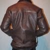 Bombardier marron foncé en peau de mouton pour homme – Image 3