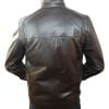 Blouson cuir agneau marron foncé – Image 9