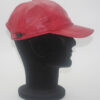 Casquette en cuir agneau rouge – Image 2