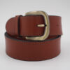 Ceinture en cuir camel