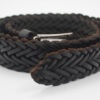 Ceinture en cuir tressée noir – Image 3