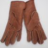 Gants en peau lainée camel – Image 3