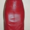 jupe en cuir rouge
