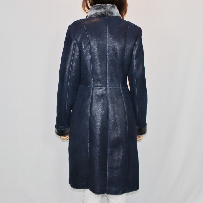 manteau 3 4 bleu marine