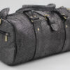 Sac de voyage en Cuir - Gris à motif – Image 3