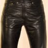Pantalon en cuir noir femme 501 – Image 2