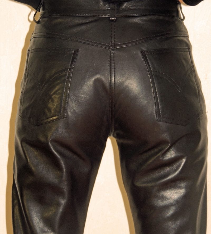 Miinto Femme Vêtements Pantalons & Jeans Pantalons Pantalons en cuir Taille: 38 FR Leather Trousers Noir Femme 