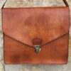 Pochette en Cuir marron naturel