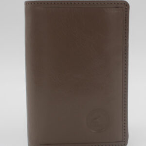 Porte carte cuir vachette camel