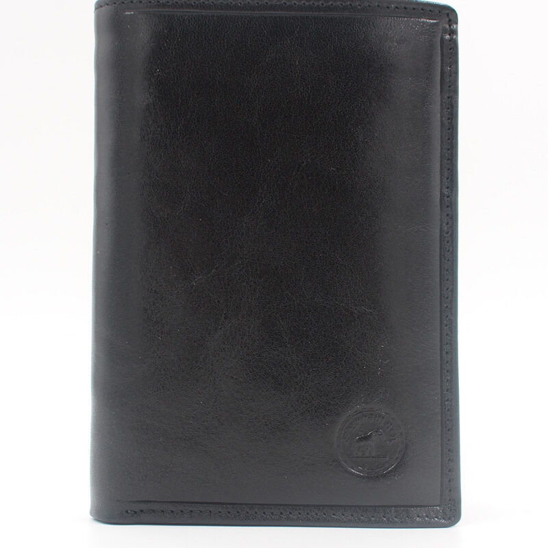 Portefeuille cuir vachette noir