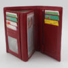 Portefeuille cuir vachette rouge – Image 3