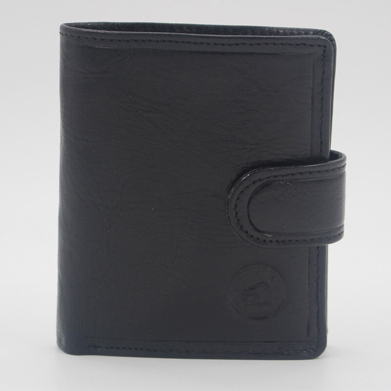 Portefeuille cuir vachette noir