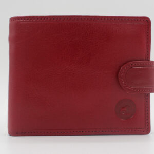 Portefeuille cuir vachette rouge
