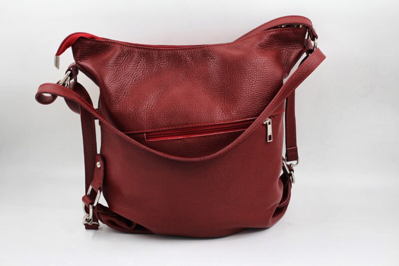 Sac en cuir vachette bordeaux – Image 2