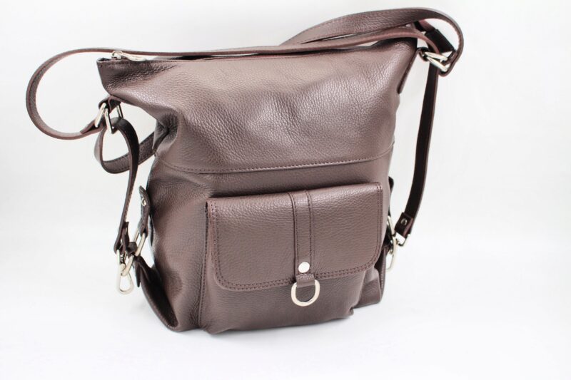 Sac en cuir vachette marron foncé