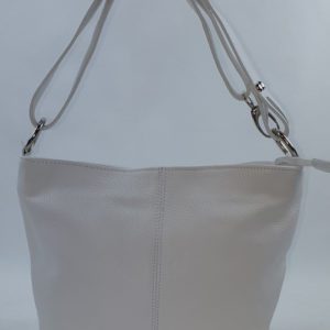 Sac à main en cuir blanc