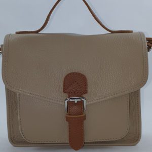 Sac à main en cuir beige