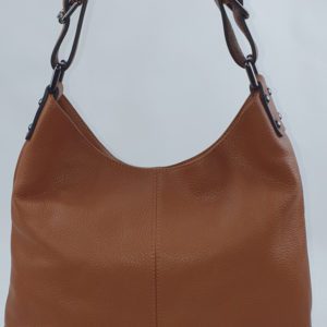 Sac à main en cuir camel