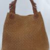Sac à main en cuir camel