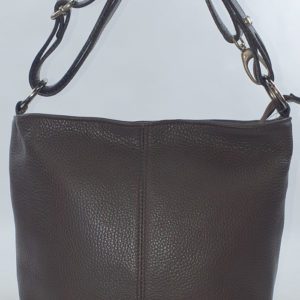 Sac à main en cuir marron