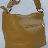 Sac à main en cuir jaune moutarde – Image 5