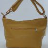 Sac à main en cuir jaune moutarde – Image 4