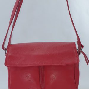 Sac à main en cuir rouge