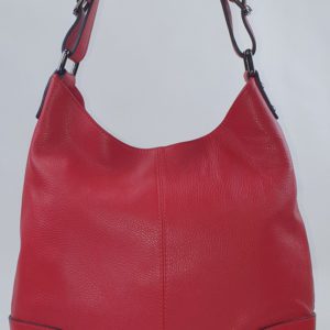 Sac à main cuir grainé rouge