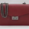 Sac à main en cuir de vachette rouge
