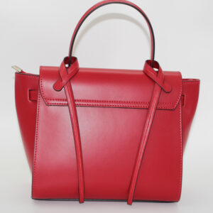 Sac à main en cuir vachette rouge
