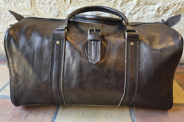 Sac de Voyage Homme Cuir noir