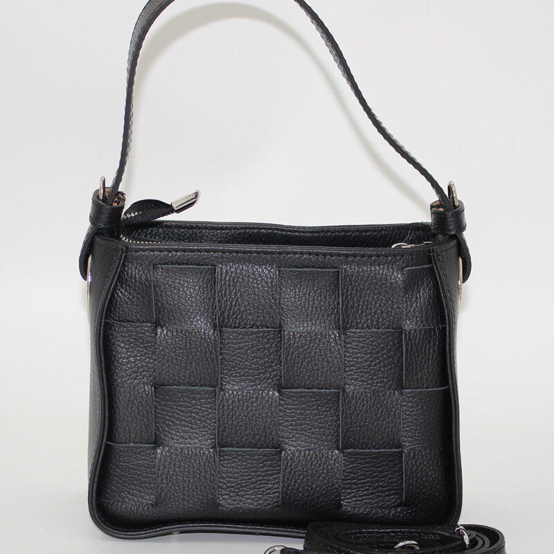 Sac à main en cuir noir