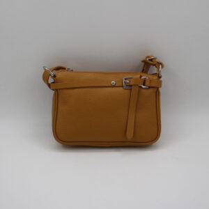 Pochette cuir vachette jaune