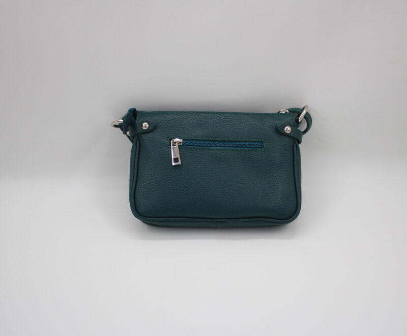Pochette cuir vachette bleu canard – Image 2