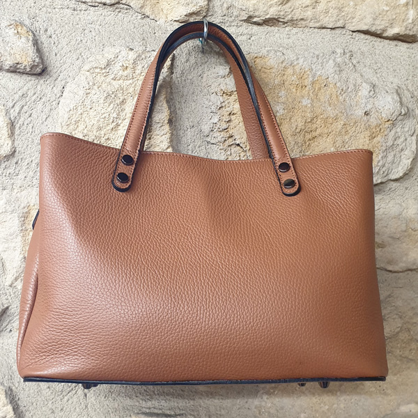 Sac à main en cuir cognac - Vêtements cuir adaptés à votre