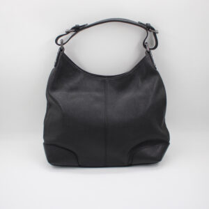 Sac à main en cuir noir